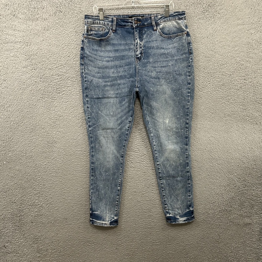 Judy Blue Jeans Womens 15 / 32 Blue Denim High Waisted Skinny Fit Stretch Ladies